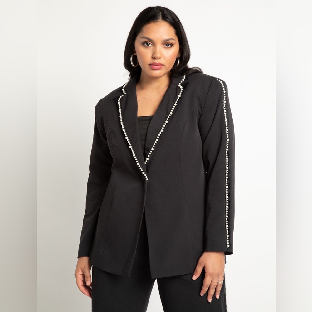 Pearl Trim Blazer